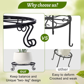 Aivkoif large-pot support ideal for whiskey barrels and tall plants.