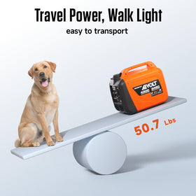 AIVOLT 4300W inverter generator compact weight for easy transport