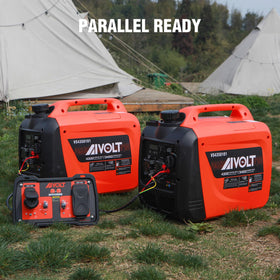 AIVOLT 4300W inverter generator side view highlighting portable design