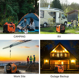 AIVOLT portable power for RVs, camping, and home backup scenarios.