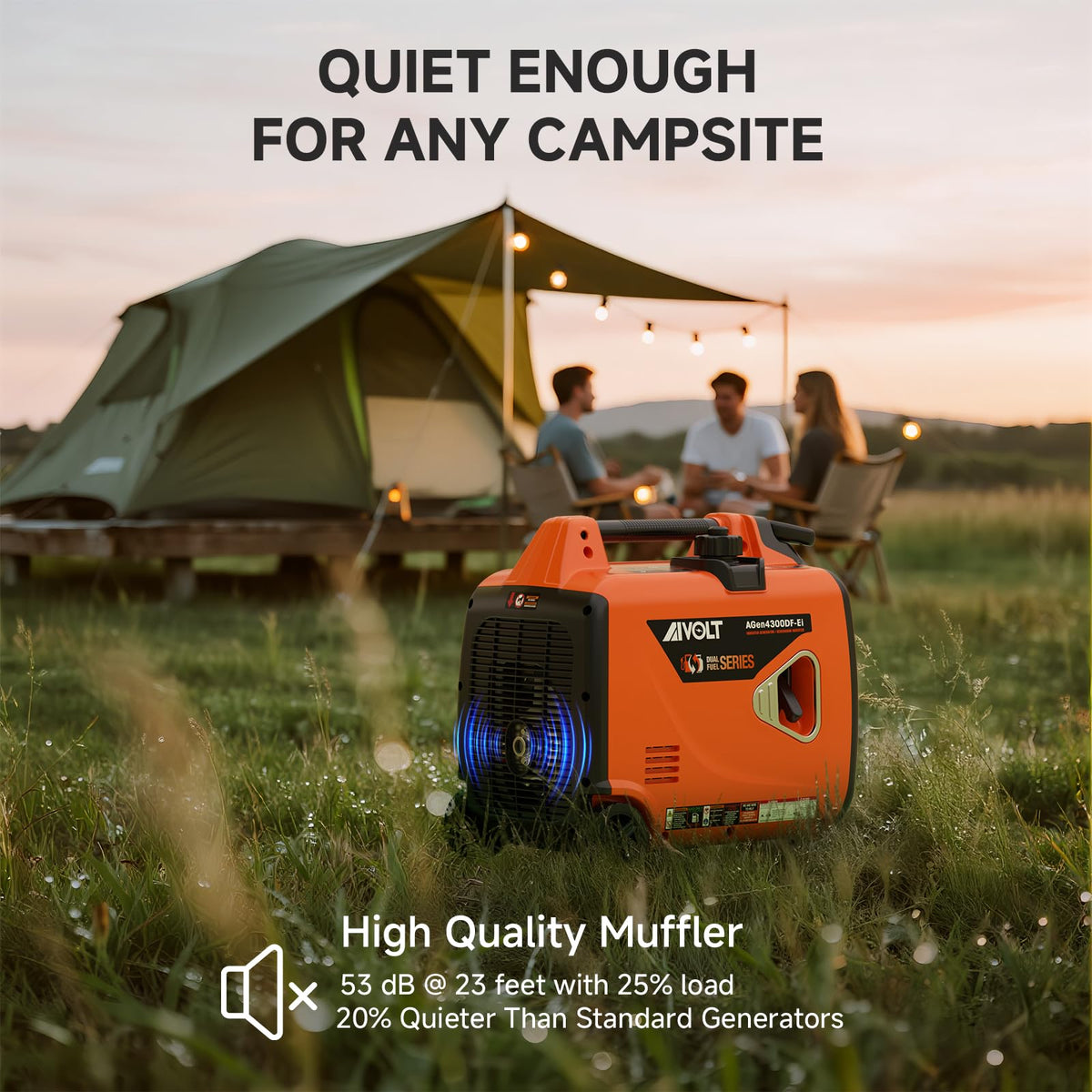 AIVOLT three-way start demonstrates versatile ignition options for outdoor use.