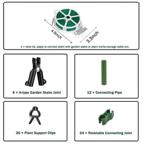 AIVYGDEN garden trellis extenders extend stake height for flexible support.