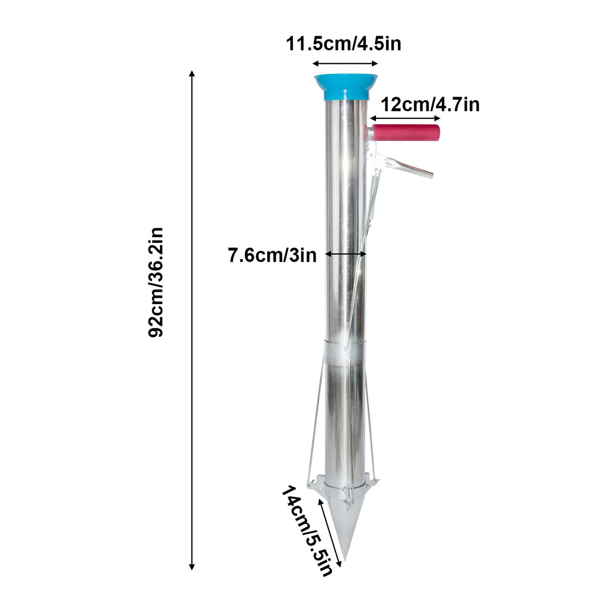 AIWFL transplanter digs a precise hole with minimal effort