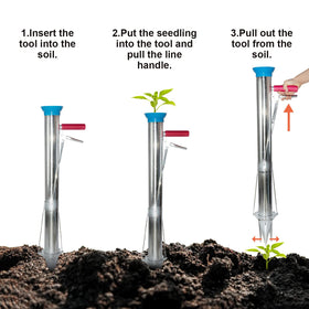 AIWFL transplanter places a seedling into soil precisely