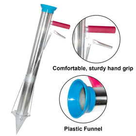 Close-up of AIWFL stainless steel transplanter showing rust resistance