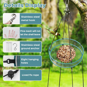 aiwrbwcey Open-design feeder tray accommodates several birds