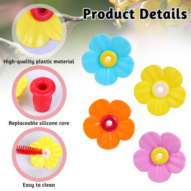 Aiyorse realistic flower design attracts hummingbirds while deterring bees
