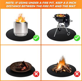 AIZEUSS Multipurpose mat suitable for camping, grills, and stoves.