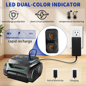AIZYSY Wybot charger side panel highlights lightweight, durable build.