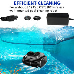 AIZYSY Wybot charger cord connection for safe, easy power.