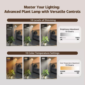 AJABotanics Grow Light dimmable with timer for steady daily cycles
