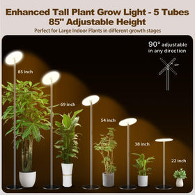 AJABotanics Grow Light sturdy base ensuring stable placement near pets