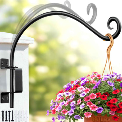 AJART Bird Feeder Hanger with 22-inch swivel for flexible outdoor mounting