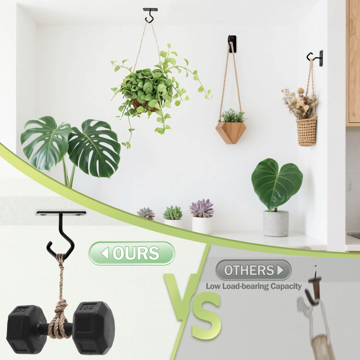 AJART ceiling hook 2-5 inch size suitable for tight spaces