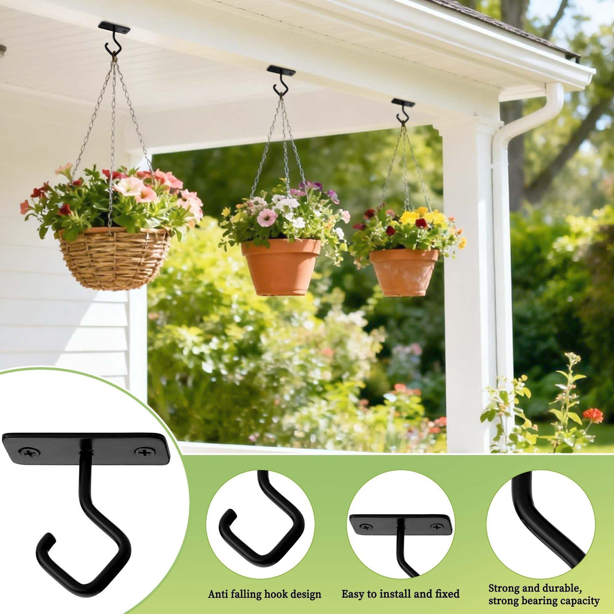 AJART ceiling hook wall mount installation demonstrating quick setup