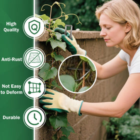AJART stake secures landscape fabric and weed barrier for neat yards.