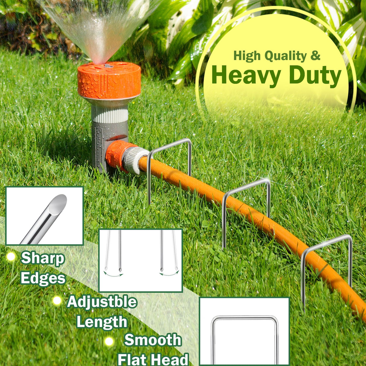 AJART stake features loop-top design for easy removal.