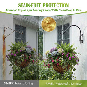 AJART Outdoor Garden Hanger Bracket shown on a fence or wall
