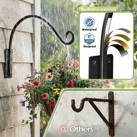 AJART plant bracket hook attached to fence increases balcony greenery options