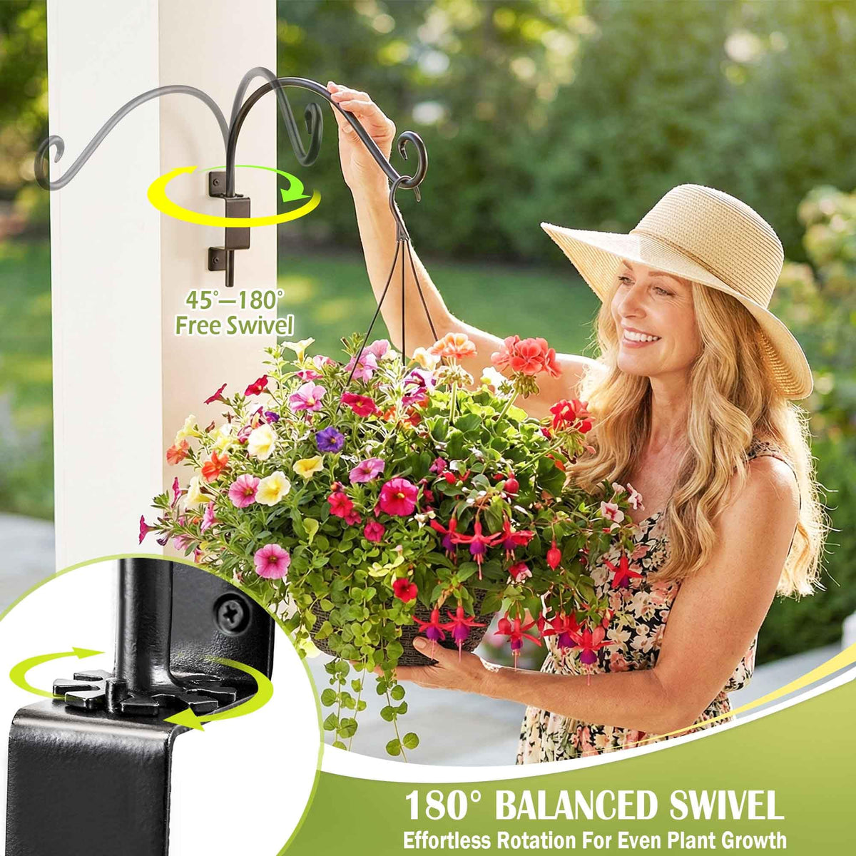 AJART Wall Mount Hanger for porch or deck setup