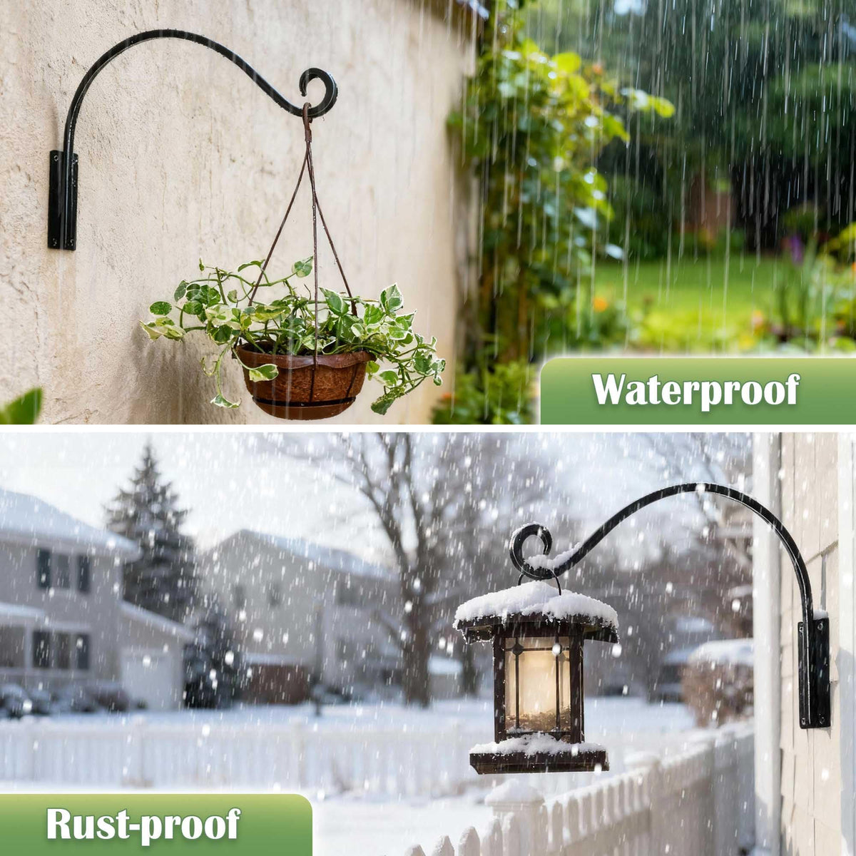AJART wind chime hanger adds decor with reliable stability