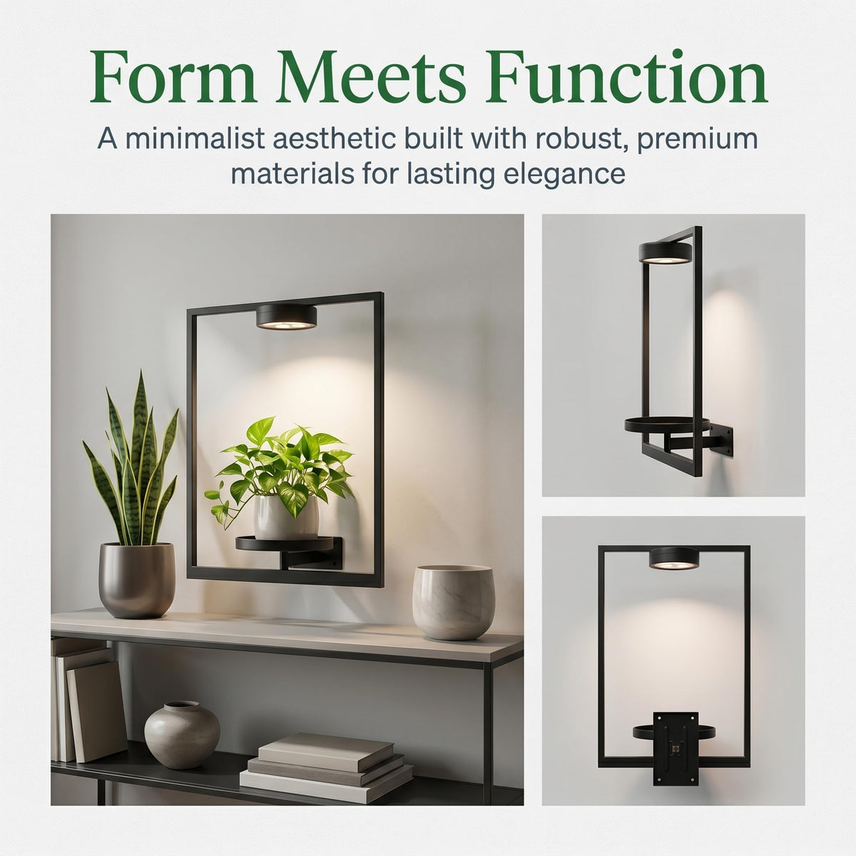 Ajerg multi-spectrum wall light offers full spectrum for different growth stages