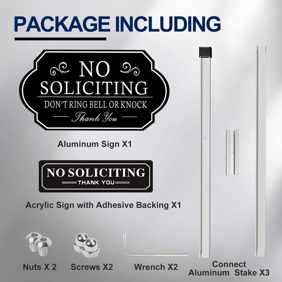 AJIAJIA Fade-resistant sign maintains legibility over time.
