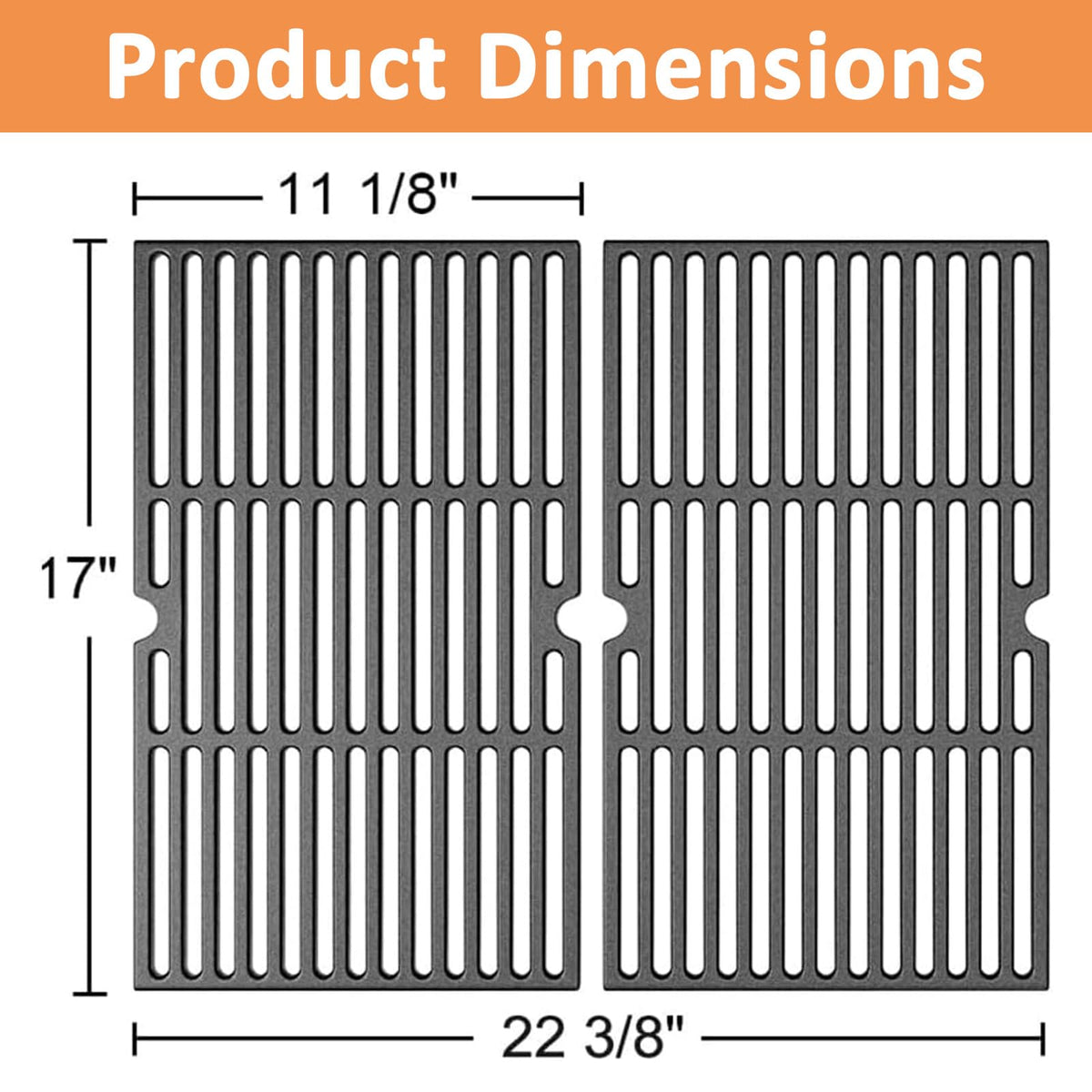 AJinTeby two-pack grates designed for easy replacement and seamless compatibility.