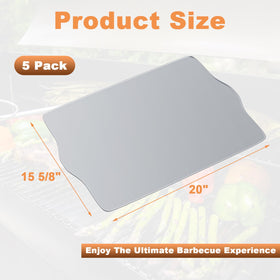 AJinTeby heat-resistant aluminum liner with raised edges prevents grease spills
