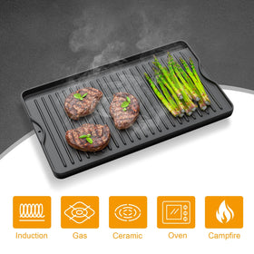 AJinTeby outdoor griddle perfect for camping and tailgating on a portable heat source