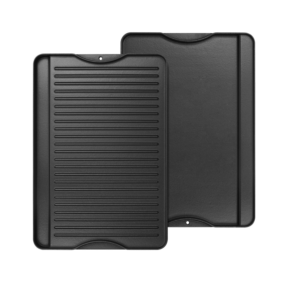 AJinTeby reversible griddle smooth side ideal for eggs and pancakes on the stove