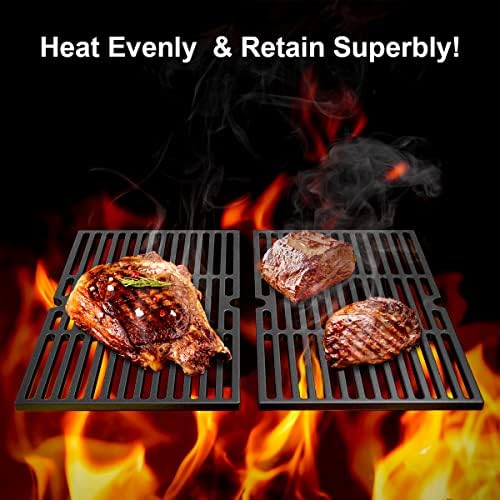 AJinTeby grates deliver even heating for steaks, chops, and vegetables.