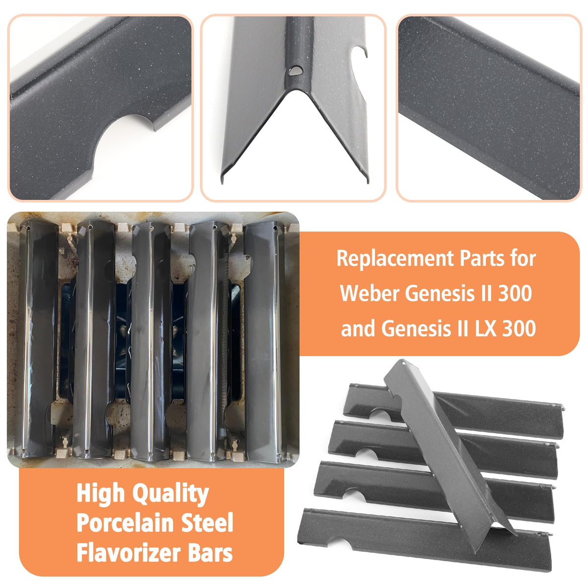 AJinTeby porcelain-enameled steel construction resists outdoor rust.