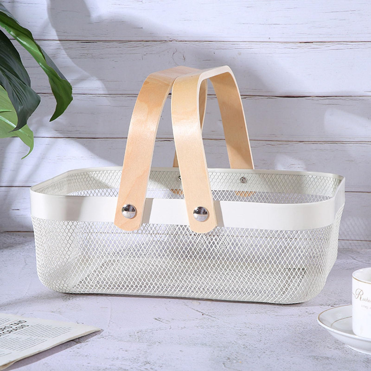 AJIODA bathroom storage basket for toiletries and daily essentials.