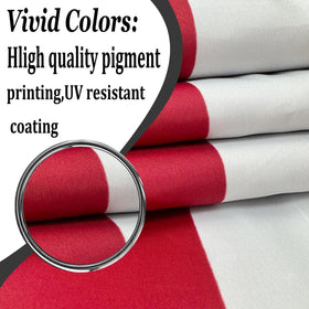 AJJSUE flag outdoors uses 3-ply polyester for vibrant color under sun and weather.