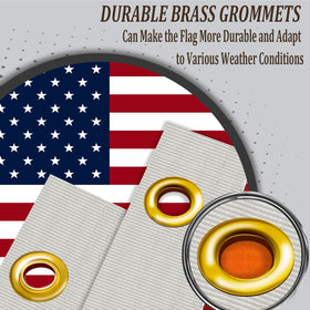 AJJSUE 3x5 outdoor flag with thick stitching offers wind resistance and long-lasting performance.