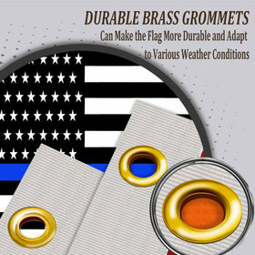 AJJSUE flag with two brass grommets for secure outdoor hanging