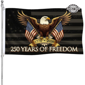AJJSUE Freedom flag 3x5 double-sided with vivid colors for outdoor display.