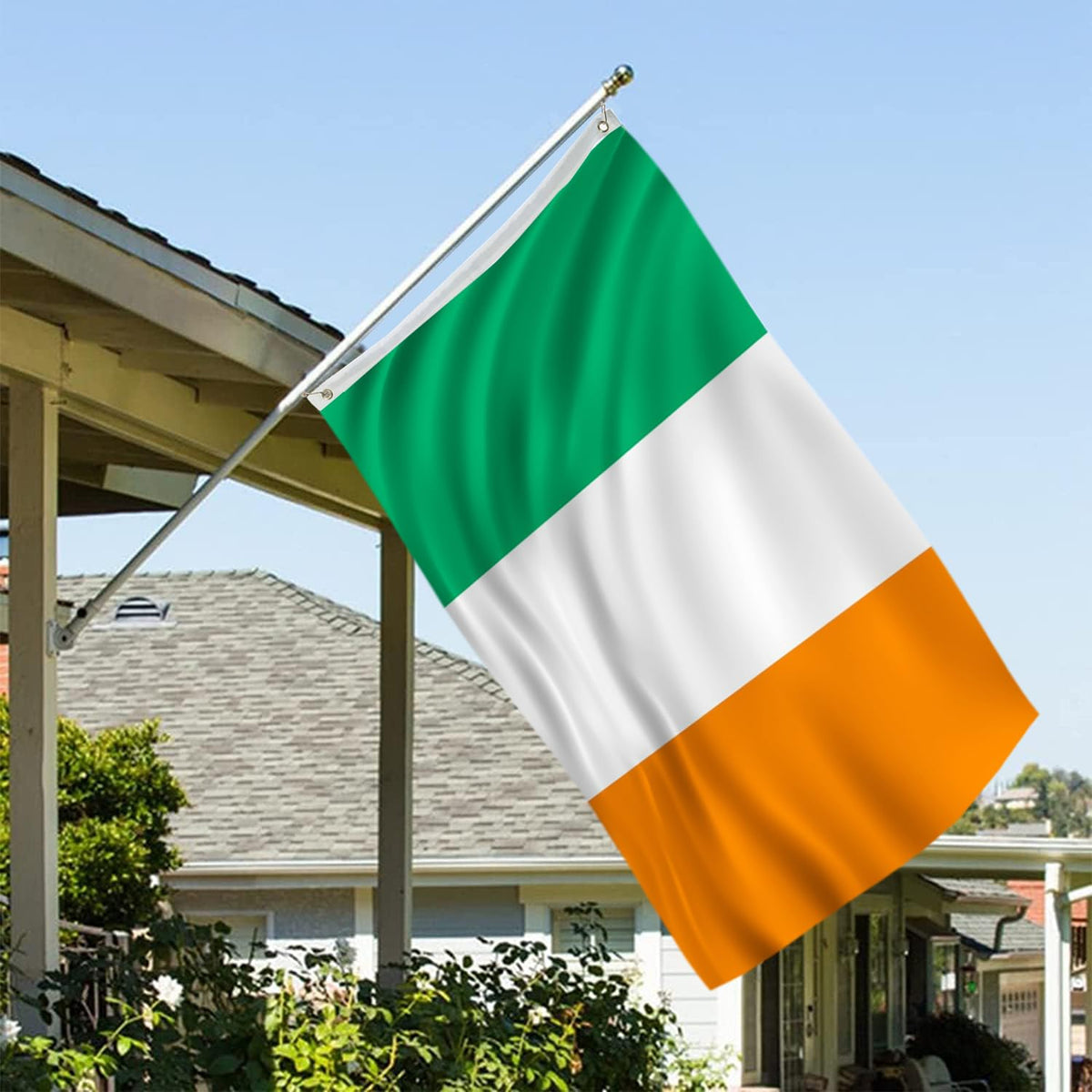 AJJSUE Ireland flag double-sided graphics readable from both sides.