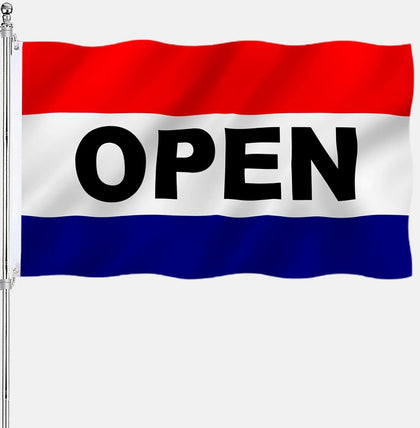 AJJSUE Open Flag 3x5 double-sided outdoor visibility in bright colors