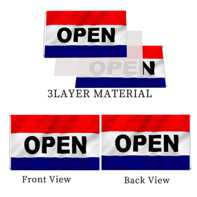 AJJSUE Open Flag four-row stitching reinforces seams against wind
