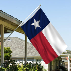 AJJSUE Texas flag double-sided, clearly readable from both sides.