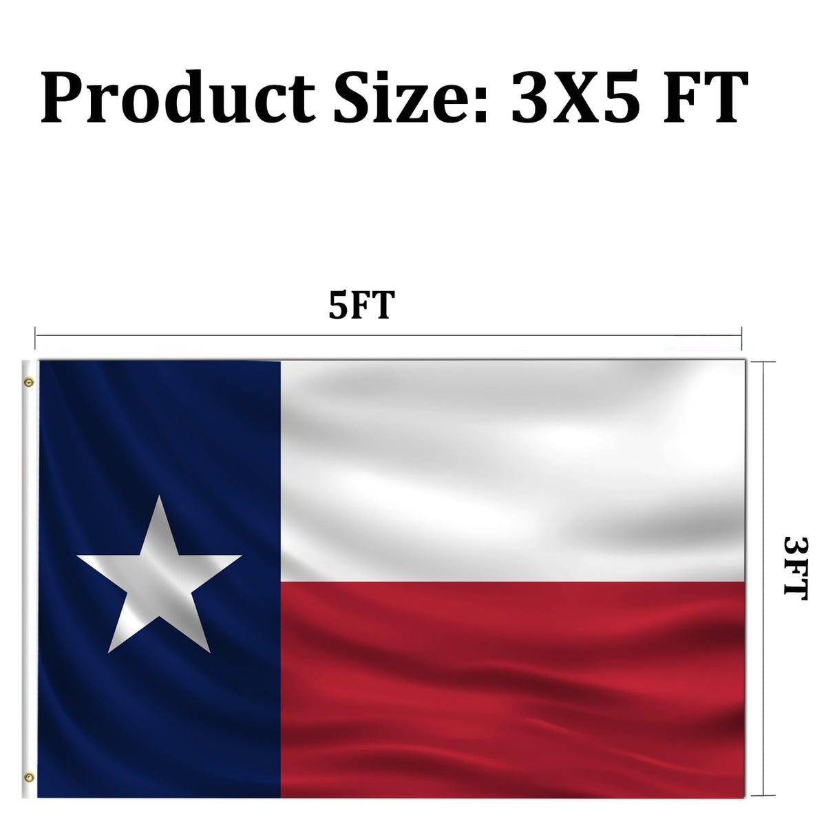 AJJSUE Texas flag gift idea, sturdy outdoor decor.