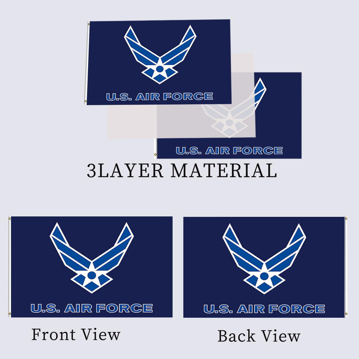 AJJSUE flag with heavy-duty stitching supports longevity under sun and wind.