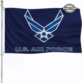 AJJSUE US Air Force Wings flag outdoor 3x5, durable and wind-ready.