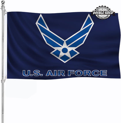 AJJSUE US Air Force Wings flag outdoor 3x5, durable and wind-ready.