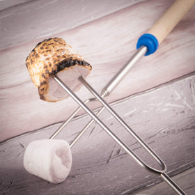 Ajmyonsp stainless steel shafts resist rust for durable campfire use.