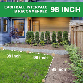 AJOQFKTD extended protection ball provides weeks of continuous snake deterrence near garages and barns.