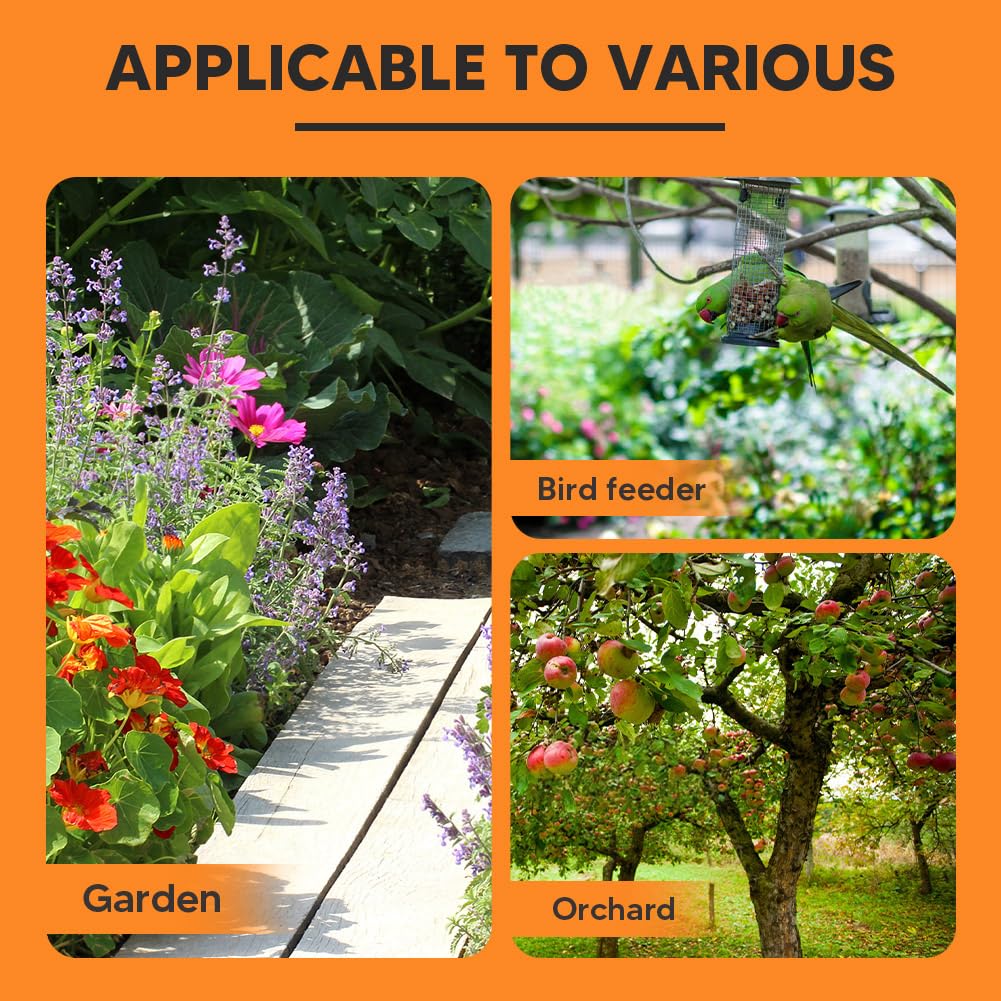 AJOQFKTD garden and bird feeder protection package helps preserve seeds and plants.