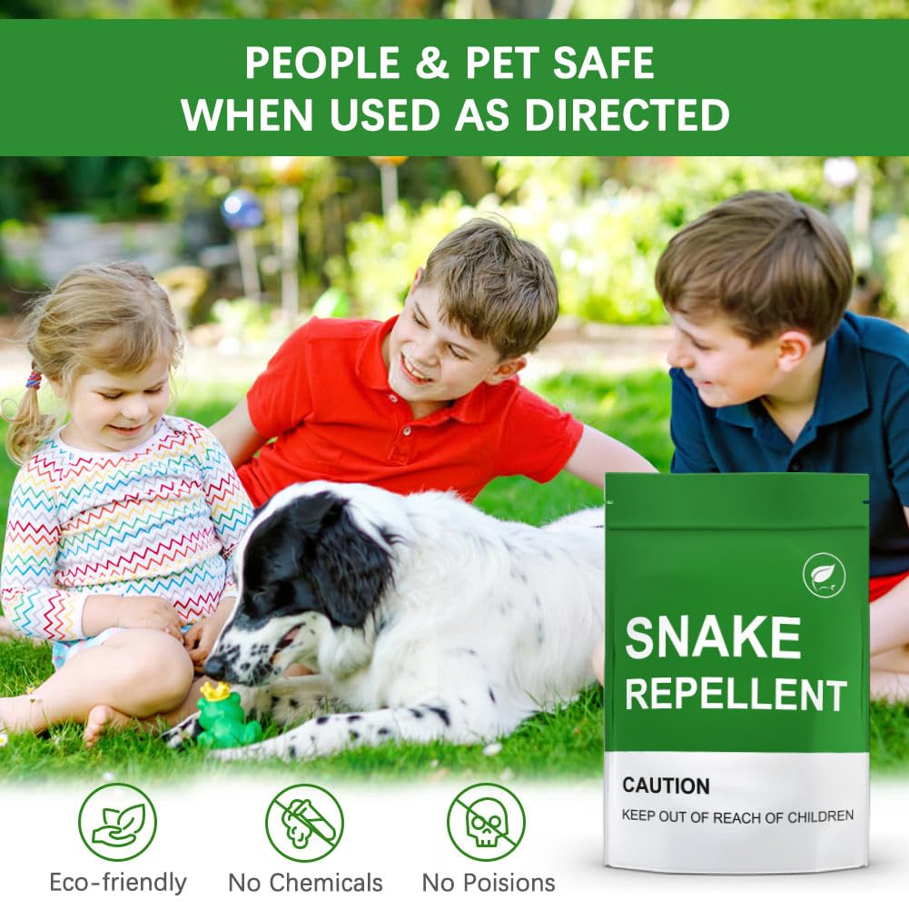 AJOQFKTD simple-to-apply snake deterrent for patios, gardens, or basements.